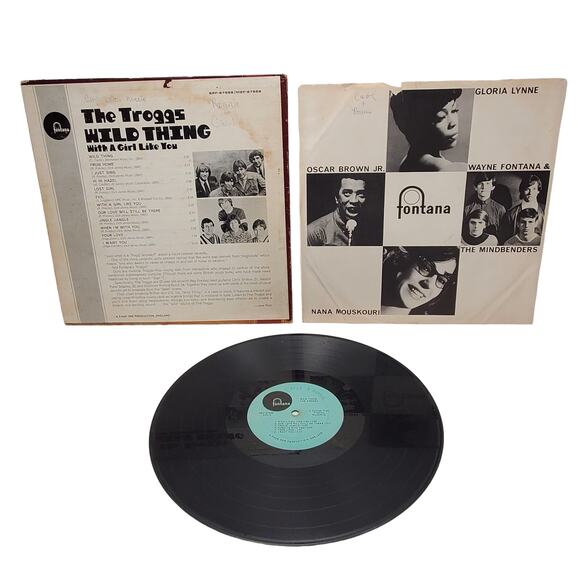 The Troggs Wild Thing LP Fontana Record MGF-27556 Original Insert - Picture 6 of 12